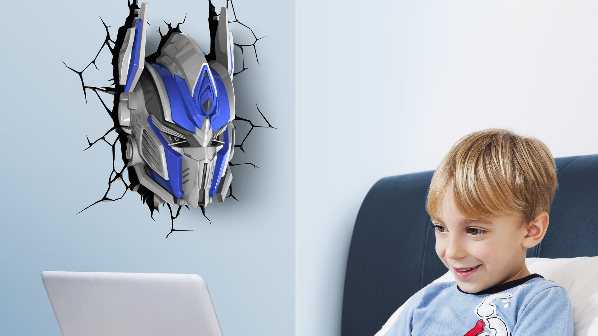 Licensed character light in a lifestyle setting