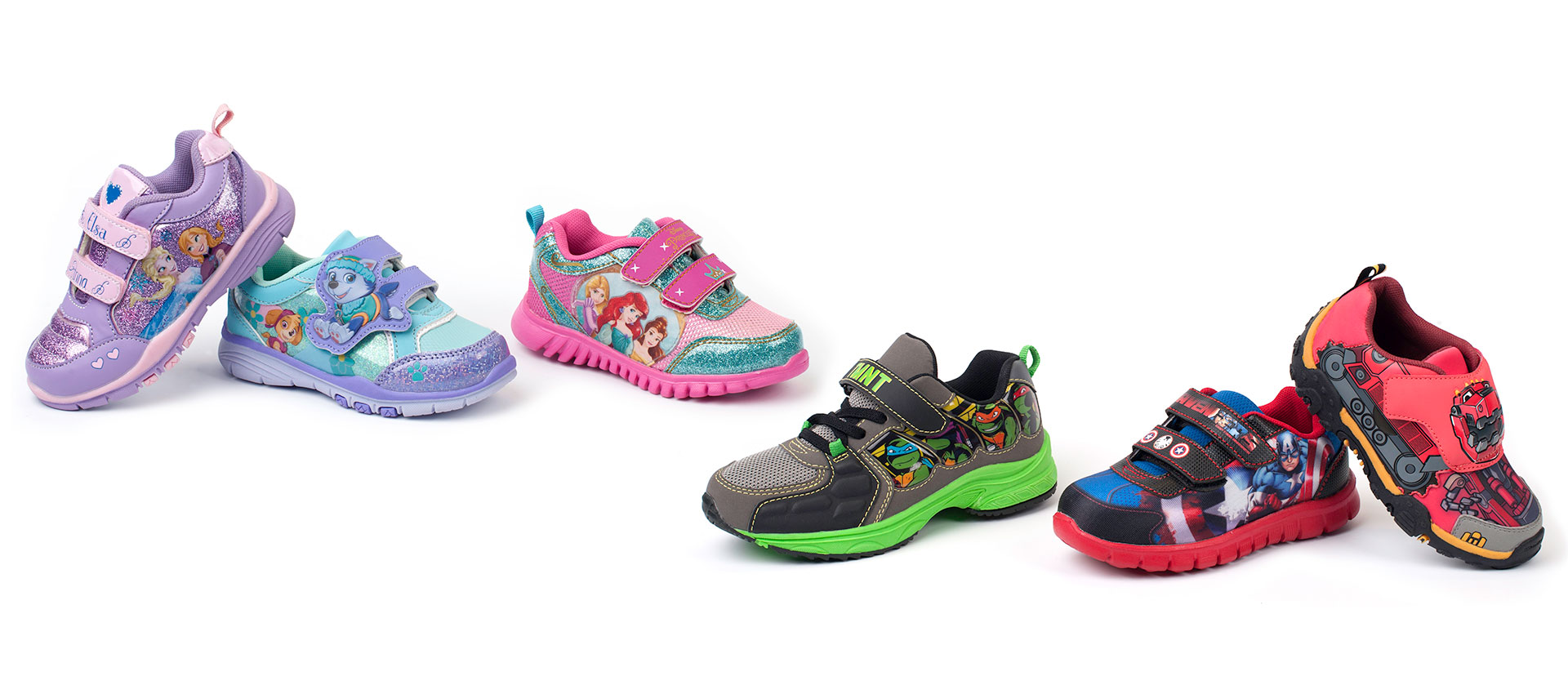Licensed character footwear product range